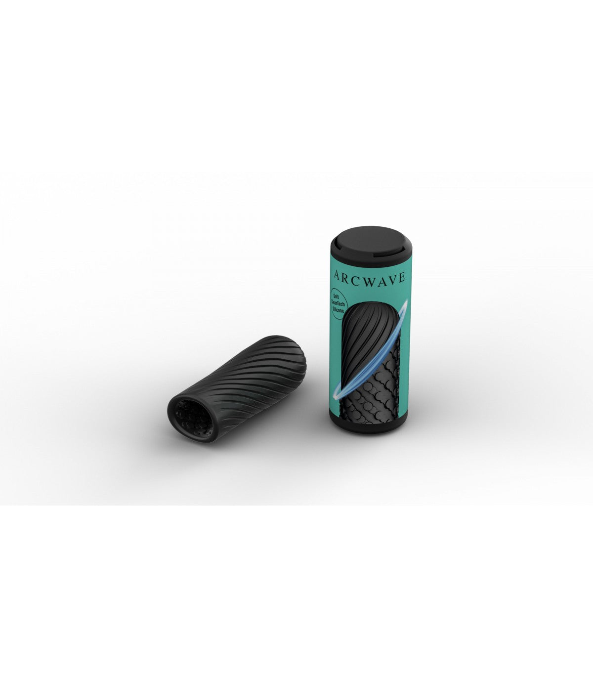 Masturbador Pocket Ghost — Arcwave — Silicona Suave y Texturizada Negro