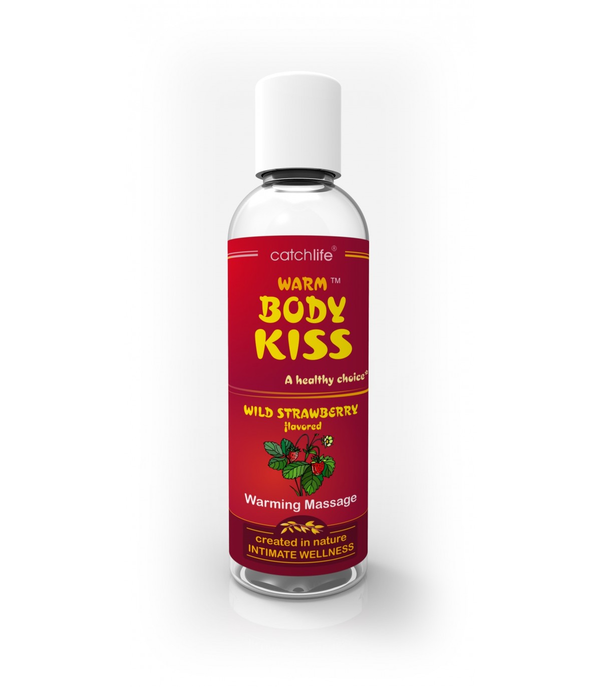 Body Kiss Calor Fresa 100Ml Nature Body | Lubricantes de alta calidad para adultos