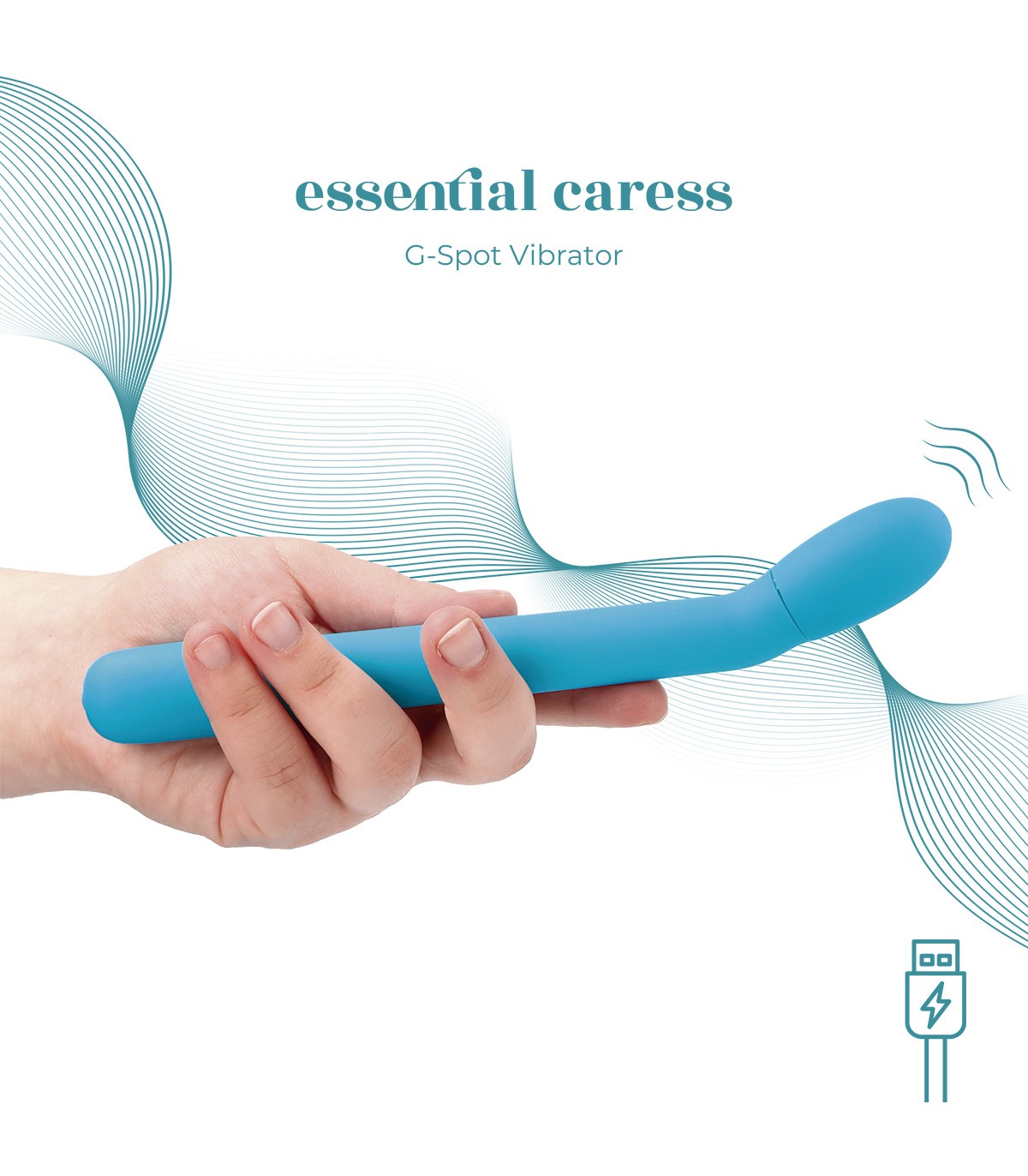 Caress G-Spot Vibrator Blue Virgite - Essentials | Vibradores Y Consoladores de alta calidad para adultos