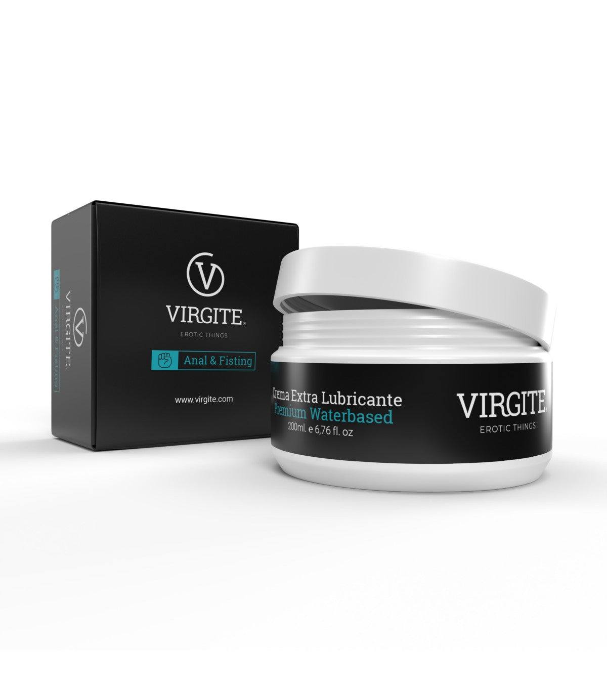 Lubricante íntimo Virgite - Cosmetics Crema Extra Lubricante Anal & Fisting 200 Ml | Hidratación y deslizamiento suave
