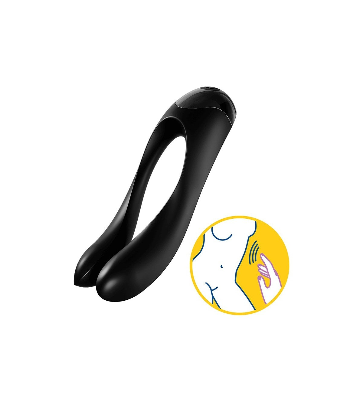 Succionador de clítoris Satisfyer Satisfyer Candy Cane Negro | Estimulación sin contacto y placer intenso