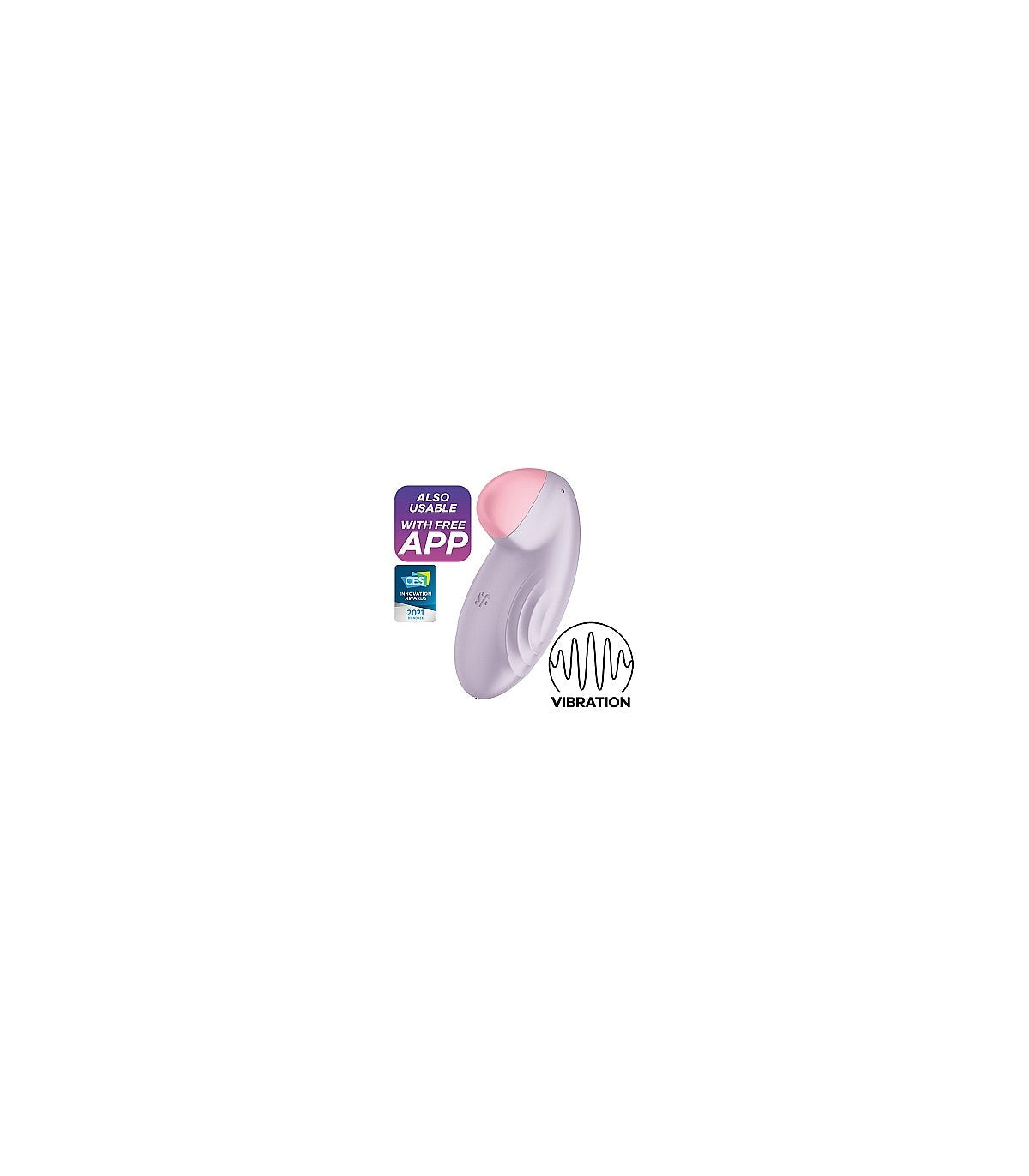 Succionador de clítoris Satisfyer Satisfyer Tropical Tip App | Estimulación sin contacto y placer intenso Lila