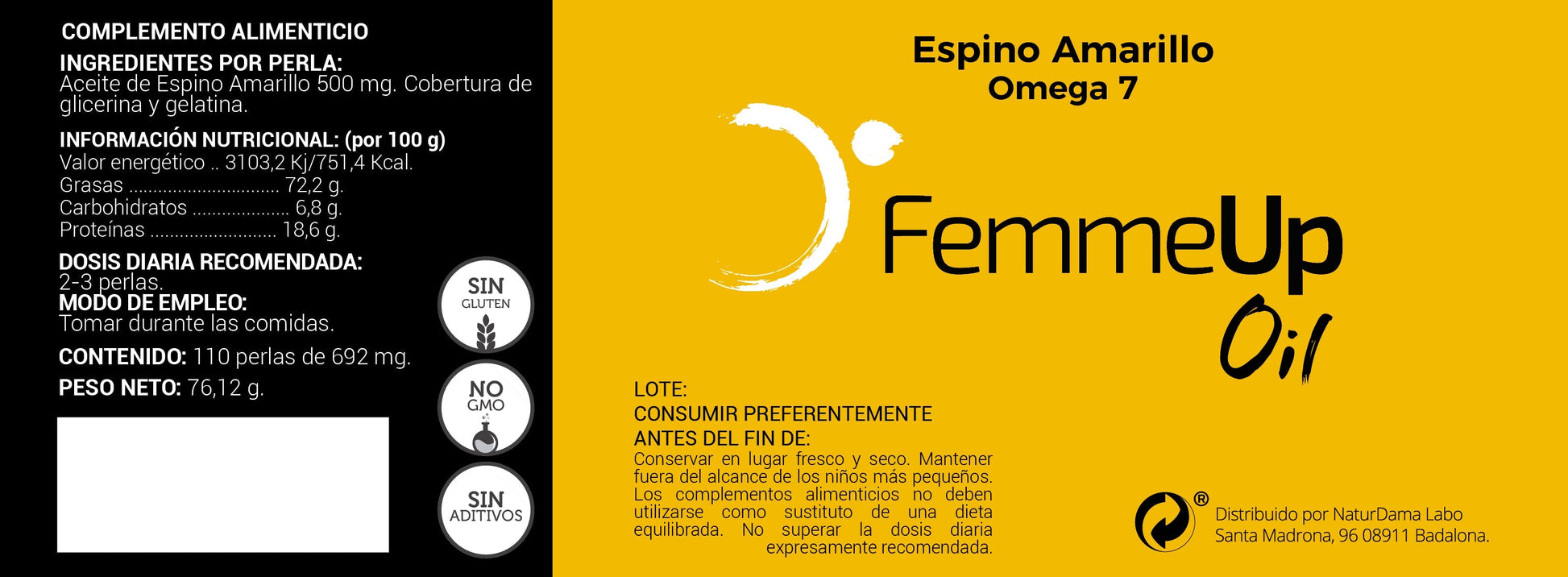 FemmeUp Oil - GLORYA BENDITA