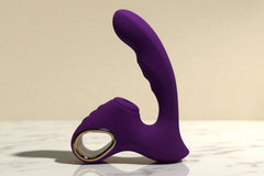 Vibrador San Pedro 3 en 1: Succión clítoris + Punto G + Consolador