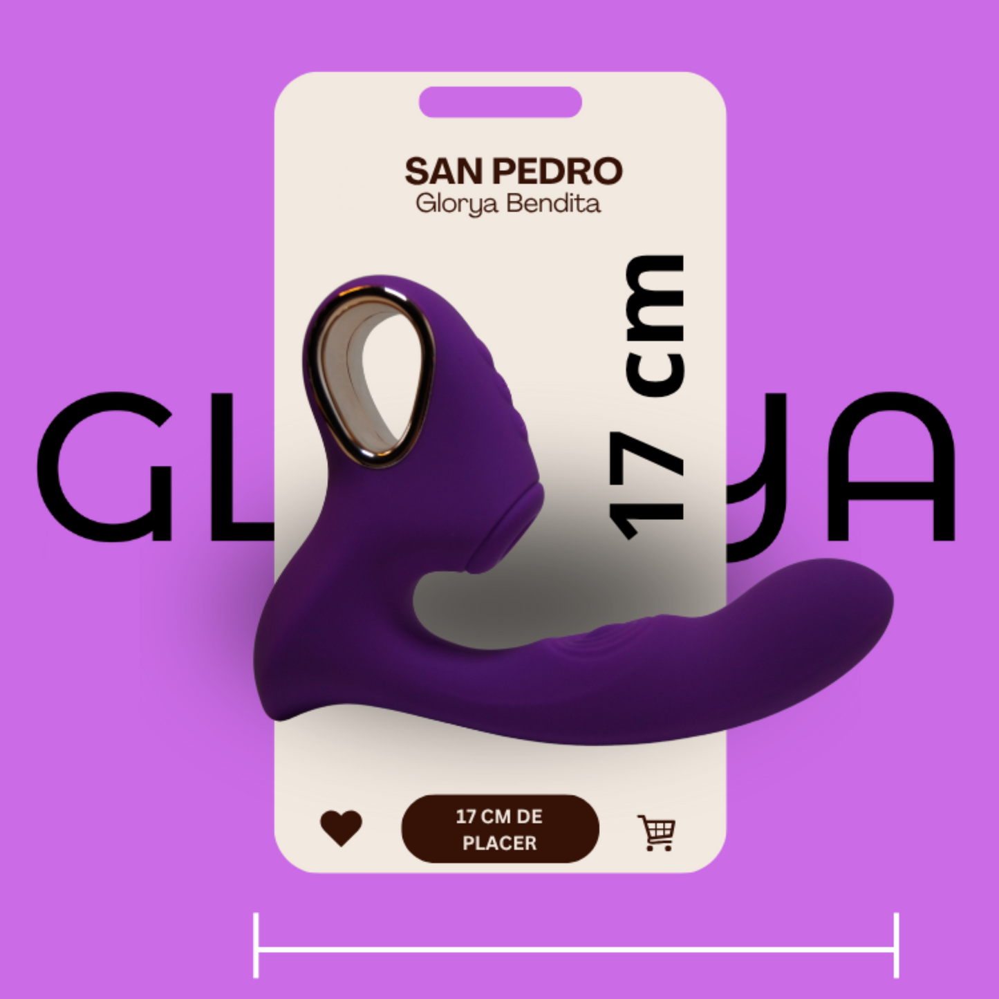 Vibrador San Pedro 3 en 1: Succión clítoris + Punto G + Consolador - GLORYA BENDITA