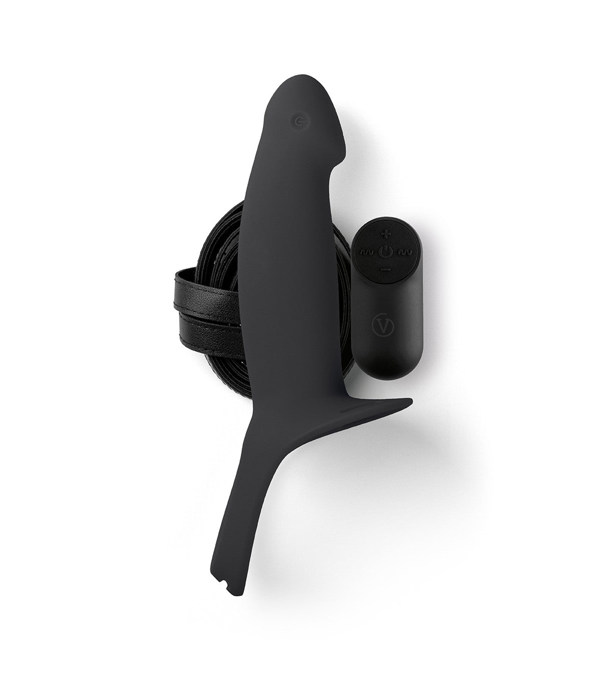Vibrador Virgite - Hollow Straps Arnés Hueco C/ Vibración H4 Talla L Black | Potente, recargable y con múltiples ritmos