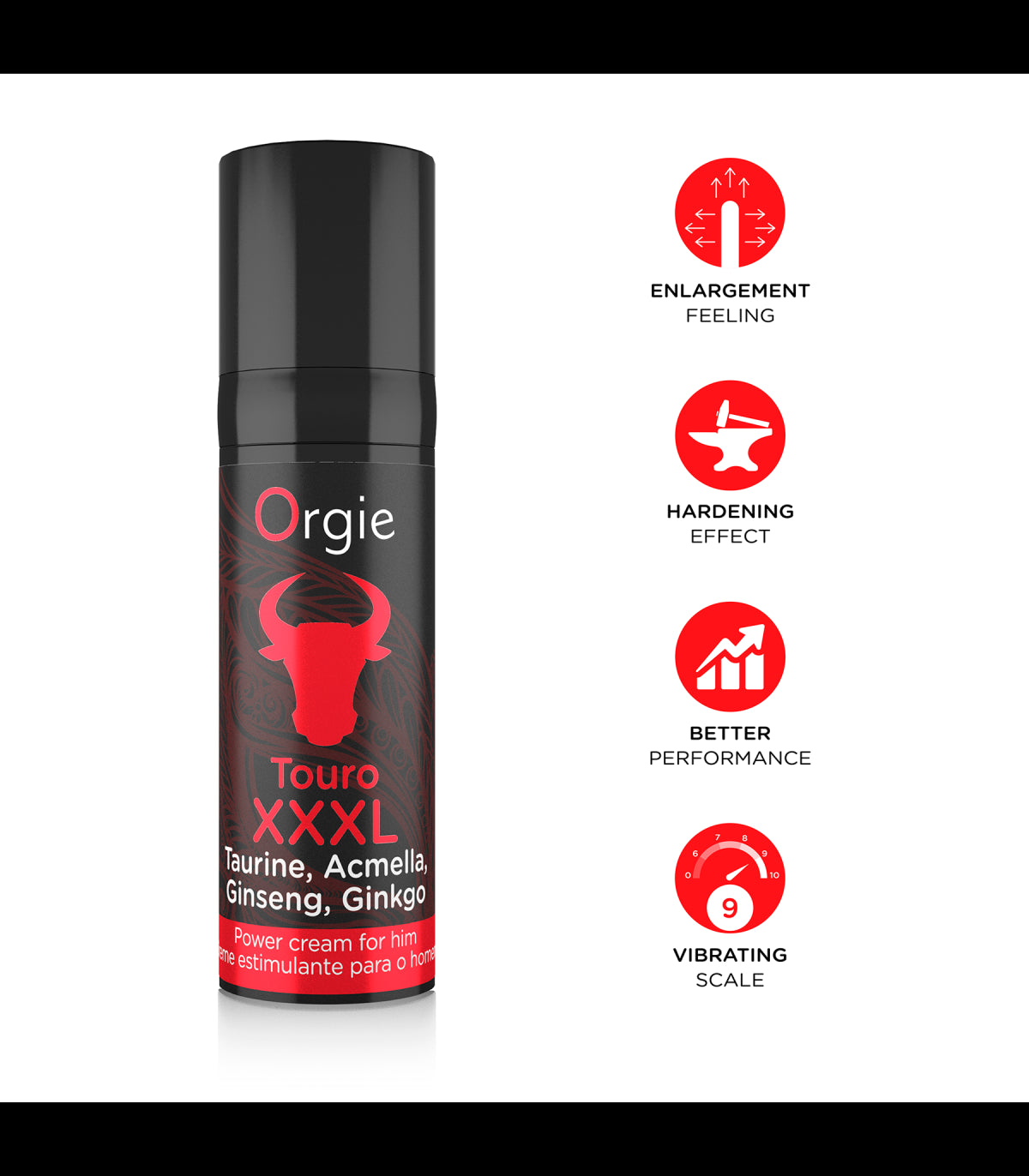 Crema Potenciadora Touro Xxxl 15 Ml Orgie | Lubricantes de alta calidad para adultos