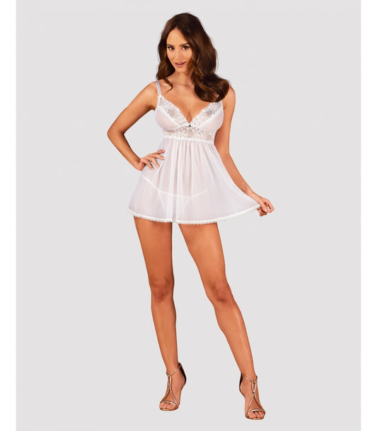 Heavenlly Babydoll & Thong Xs/S Obsessive | Otros Productos Eróticos de alta calidad para adultos