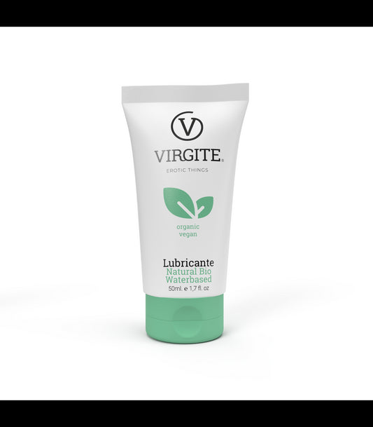 Lubricante íntimo Virgite - Cosmetics Lubricante Base Agua Orgánico 50 Ml | Hidratación y deslizamiento suave