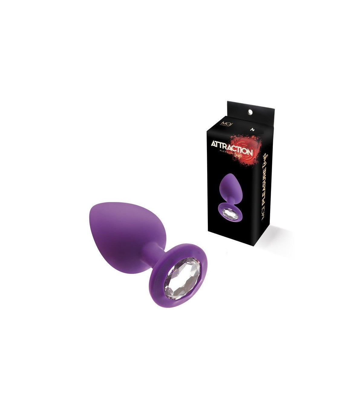 Plug anal Silicona Con Piedra Lila S