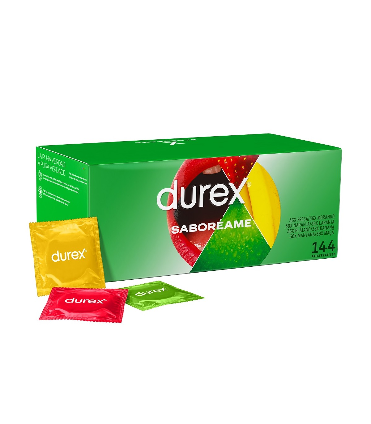 Preservativos Durex Preservativos Durex Saboreame 144 Uds | Protección segura y placer natural