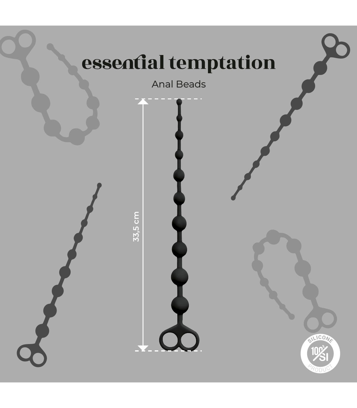 Tira Anal E3 Negro Virgite - Essentials | Otros Productos Eróticos de alta calidad para adultos